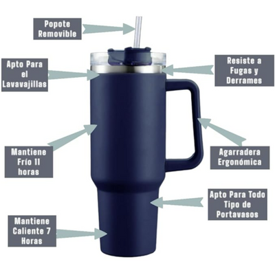 Termo Tipo Stanley, 1200 Ml En Acero inoxidable