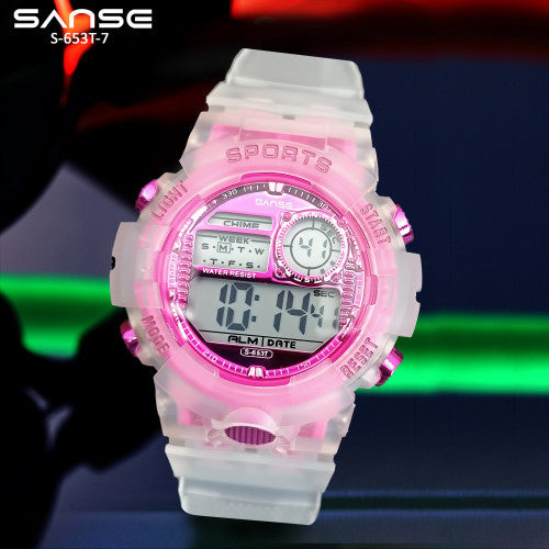 S-653T-7 RELOJ SANSE ROSADO DEPORTIVO